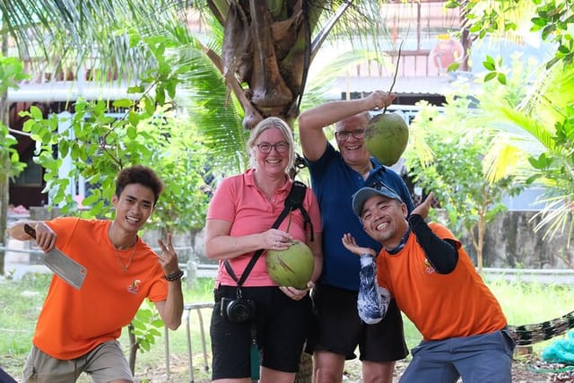 having fresh coconut