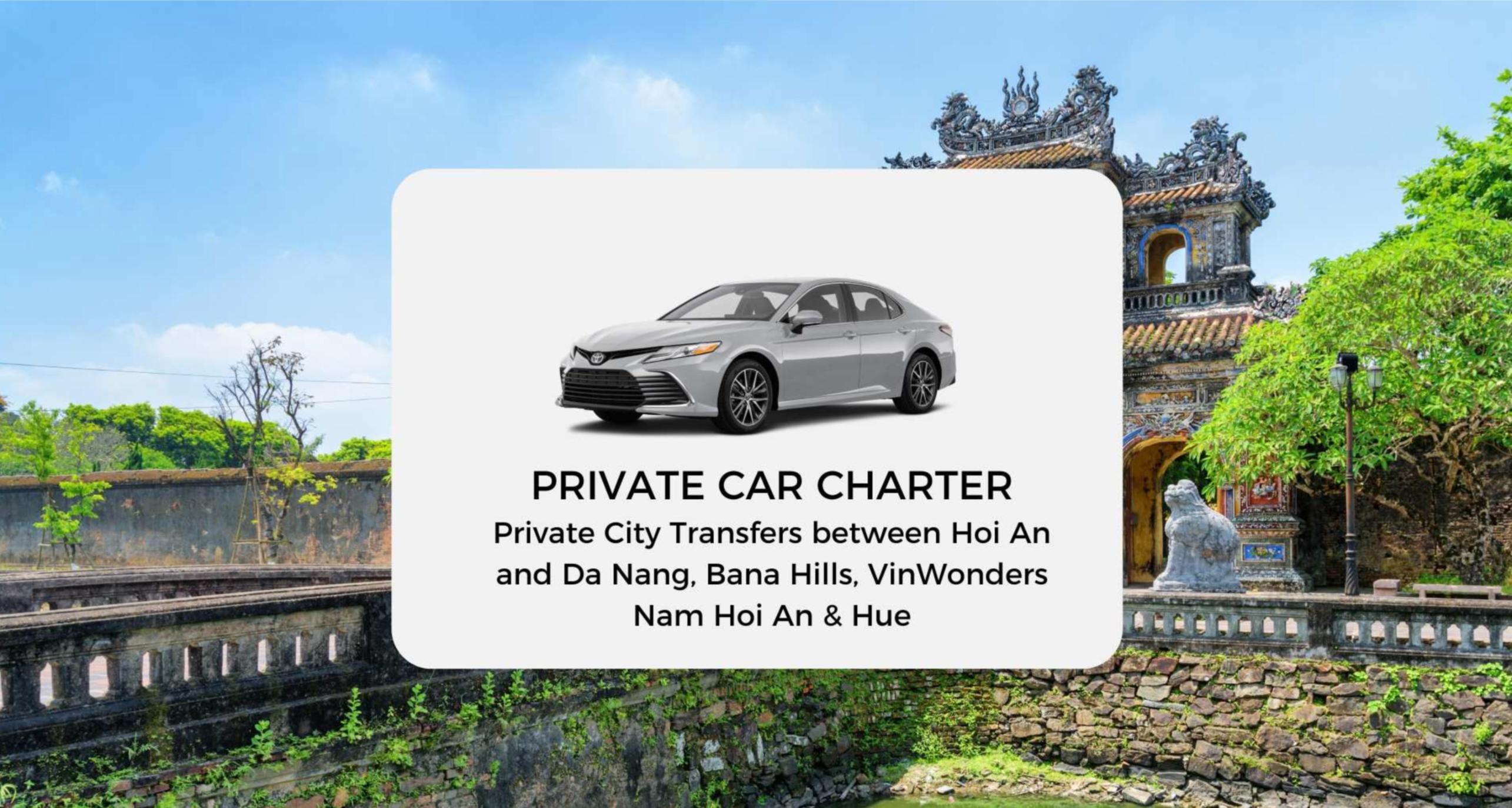 Private City Transfers between Hoi An and Da Nang, Bana Hills, VinWonders Nam Hoi An & Hue - Photo 1 of 7