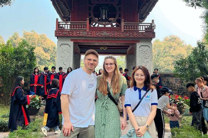 Stop by: 
Temple of Literature - National University: The first university of Vietnam