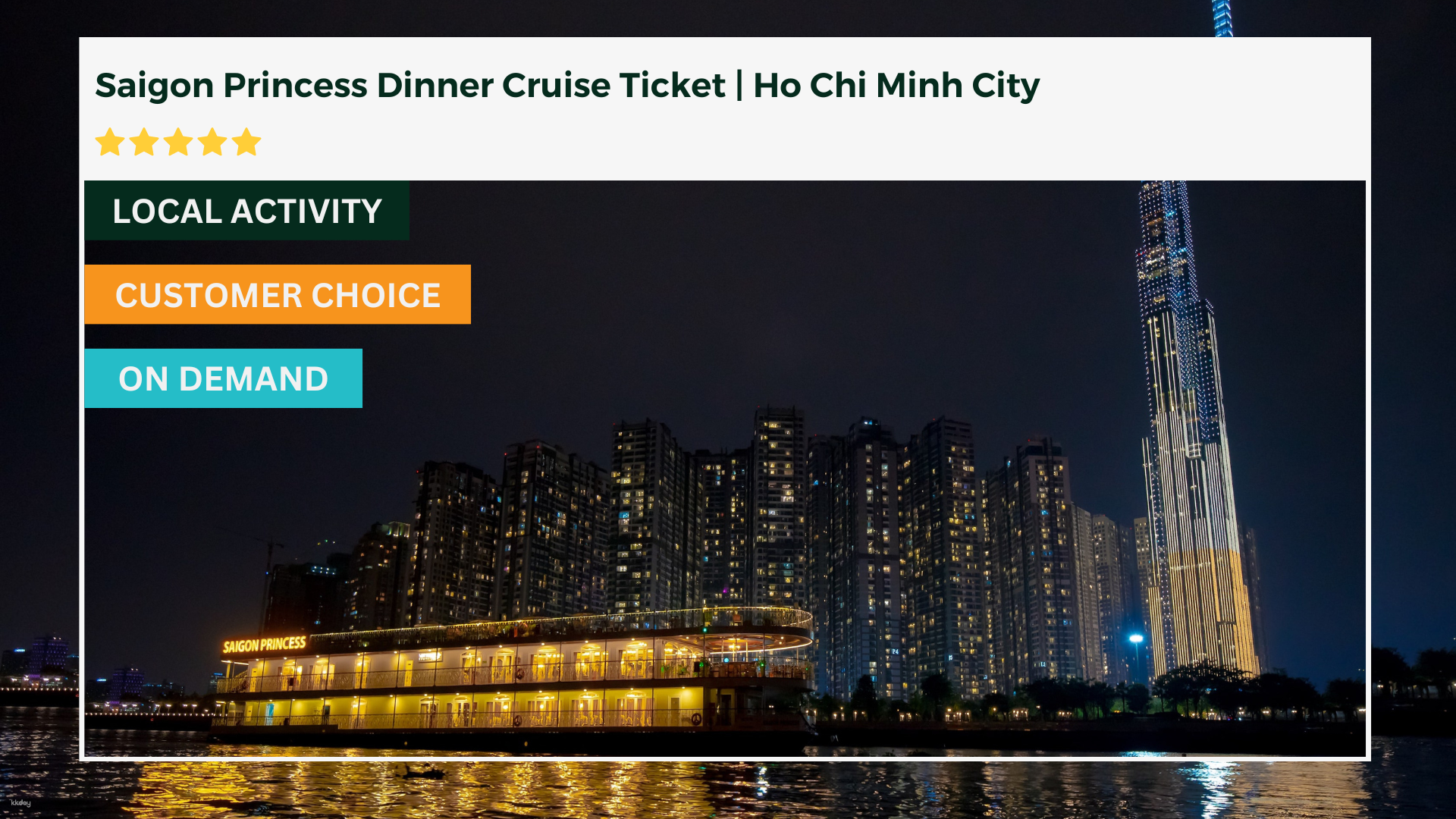 Saigon Princess Dinner Cruise Ticket | Ho Chi Minh City - Photo 1 of 8